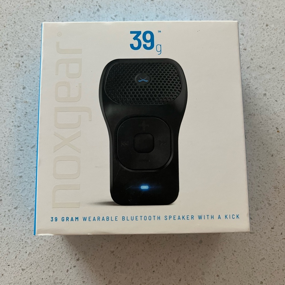 2019 Noxgear 39g Wearable Waterproof Bluetooth Speaker - Magnetic Clip-On